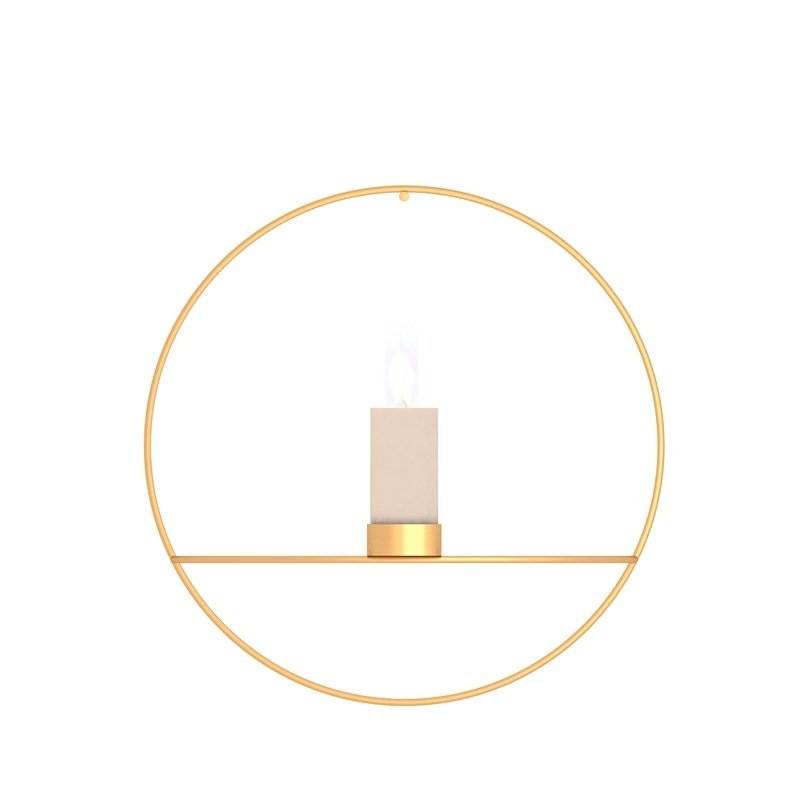 Black European Candlestick Cross-shaped Candlestick Shelf