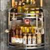Stainless Steel Kitchen Seasoning Rack With Countertop