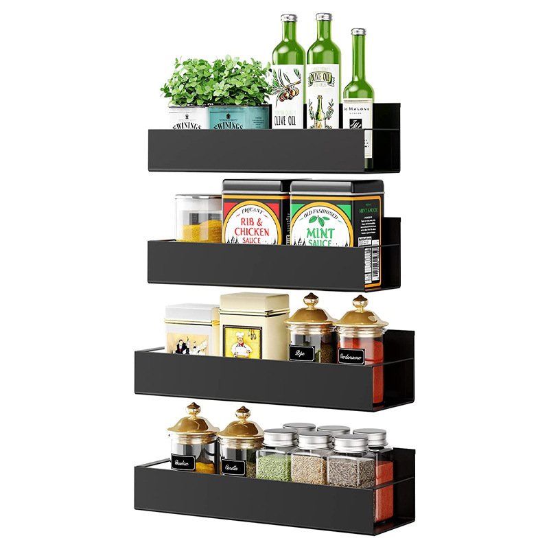 Kitchen Punch-free Refrigerator Magnetic Seasoning Storage Rack
