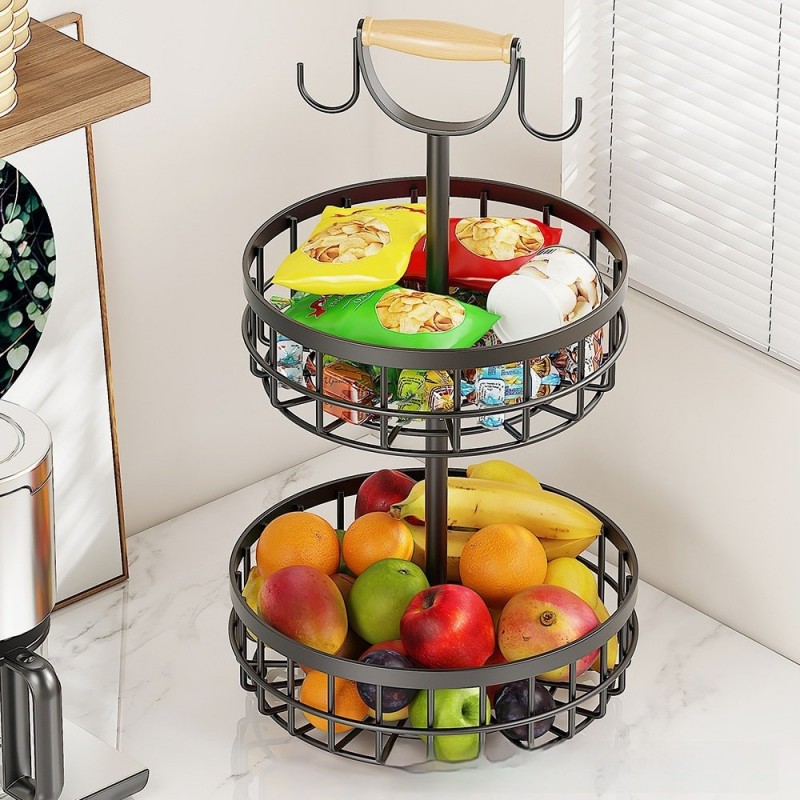 Kitchen Seasoning Storage Rack Bathroom Dual-tier And Detachable