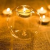 Creative Spherical Transparent Glass Candlestick