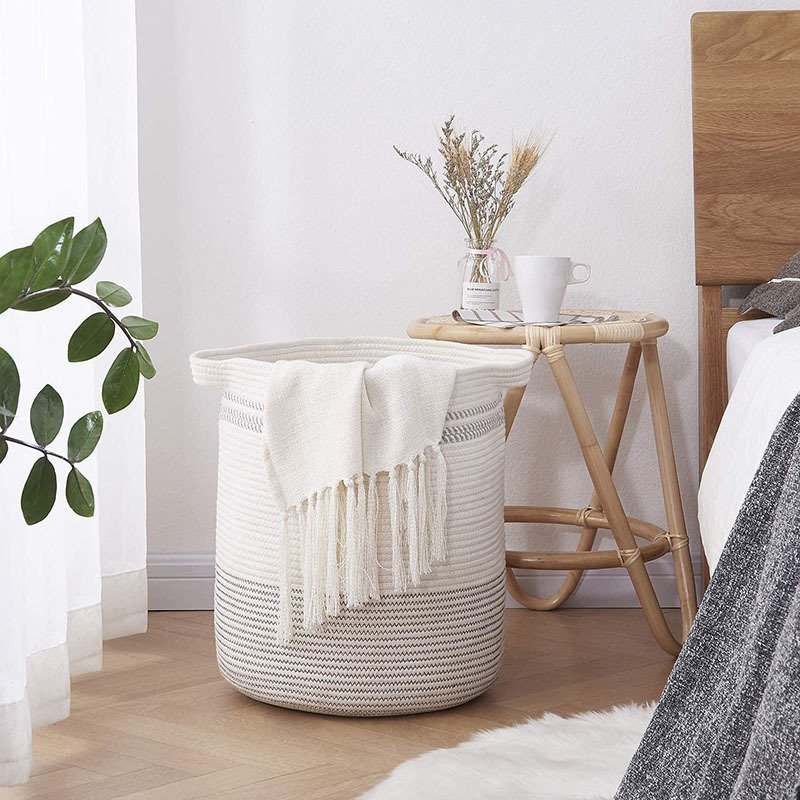 Cotton String Sundries Laundry Basket Magazine Snacks Storage Basket