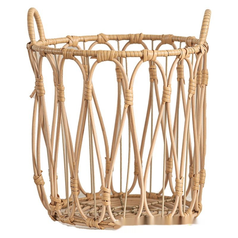 Rattan Storage Basket Woven Dirty Clothes Storage