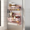Refrigerator Shelf Side Storage Kitchen Magnetic Plastic Wrap Tissue Seasoning Side Multi-functional Punch Free Rack