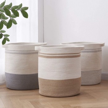 Cotton String Sundries Laundry Basket Magazine Snacks Storage Basket