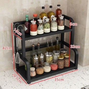Kitchen Storage Rack Seasoning Seasoning Box Jar Rack Floor Multi-layer Punch-free