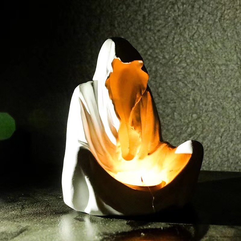 Blue Ghost Wizard Aromatherapy Candle Ornaments Candlestick