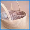 Plastic Portable Storage Basket White
