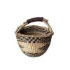 Colorful Straw Woven Storage Basket Artificial Woven Desktop Storage Basket