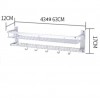 Bathroom shelf towel rack
