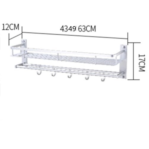 Bathroom shelf towel rack
