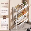 Kitchen Seasoning Rack With Narrow Edges On The Countertop