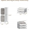 2 Tiers Slim Narrow Storage Cabinet Drawer Bathroom Bedroom Organizer Gap Shelf