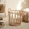 Rattan Storage Basket Woven Dirty Clothes Storage