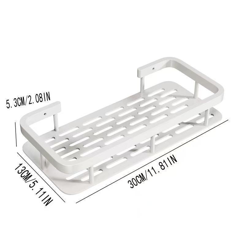 Square No-Drill Bathroom Shelf